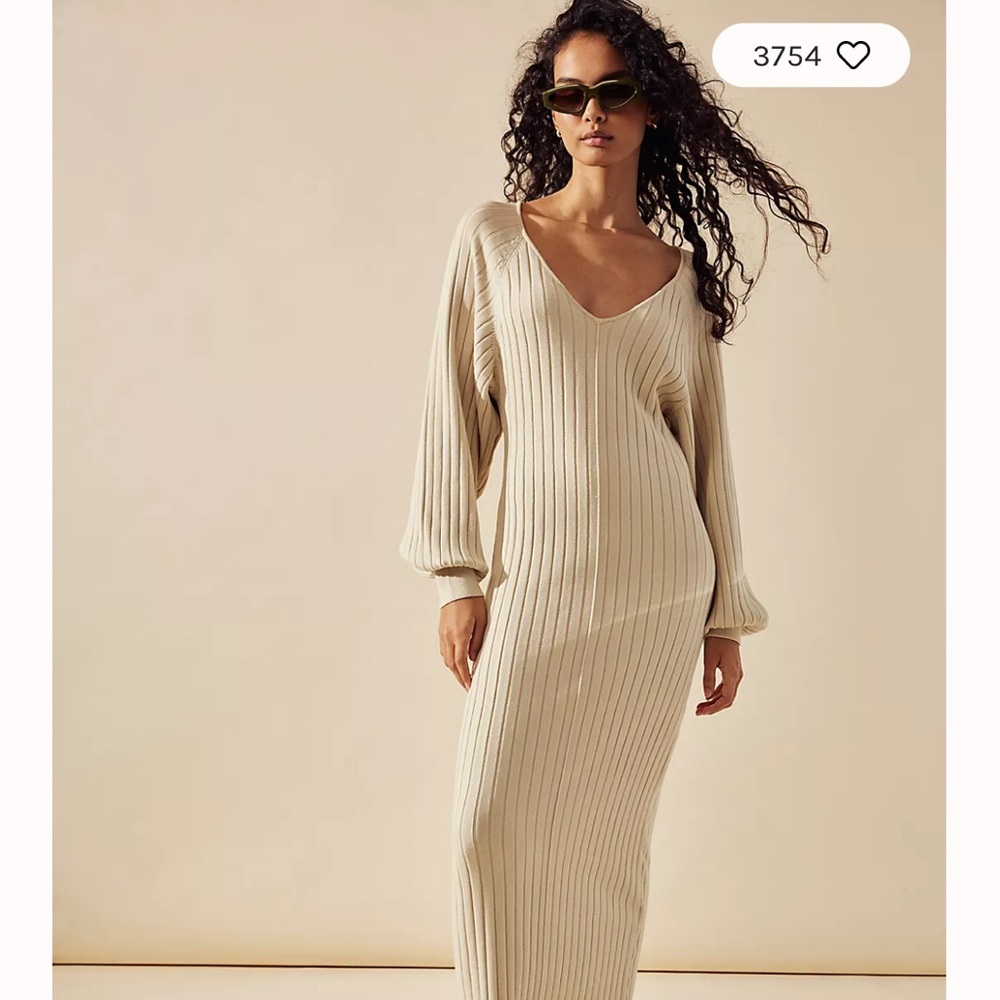 Free People Rosha Sweater Midi Dress NWOT